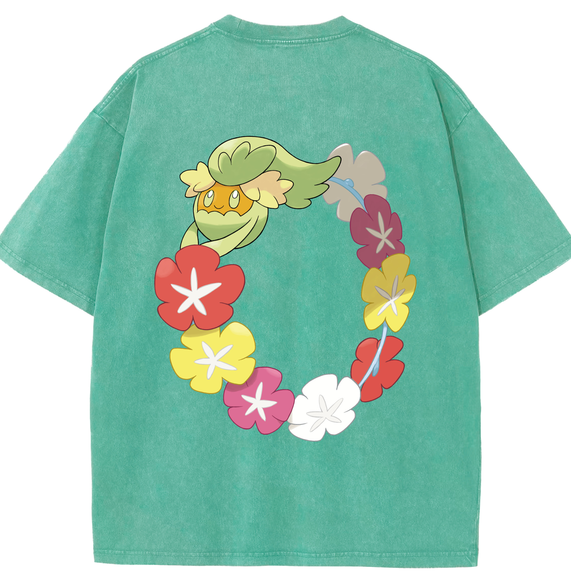 （画像用） ポケットモンスター Pokémon 綿100% ヴィンテージ風 半袖Tシャツ（背面プリント）
